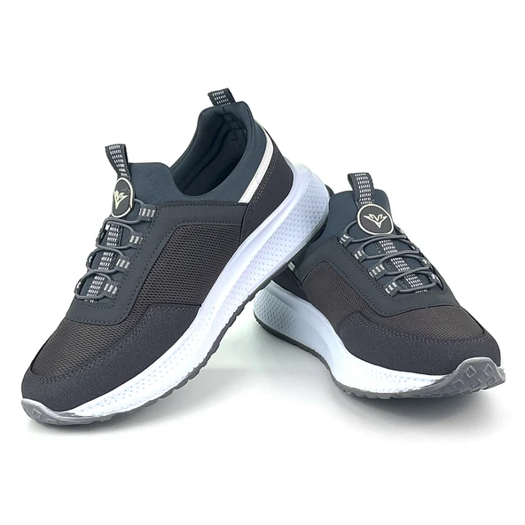 Erkek Füme Bağcıksız Esnek Çok Hafif Günlük Sneaker Spor Ayakkabı - Resim 2