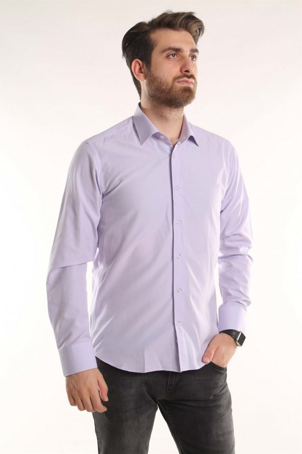 İntersivin Slim Fit Uzun Kollu Erkek Gömlek