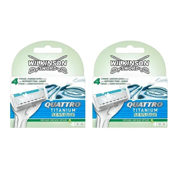 Wilkinson Sword Quattro Titanium Sensıtıve 4 Yedek Kartuş