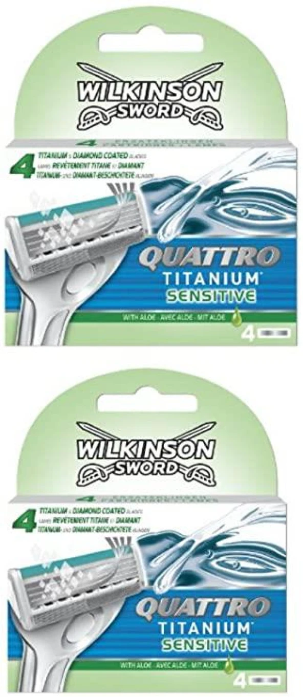 Wilkinson Sword Quattro Titanium Sensıtıve 4 Yedek Kartuş