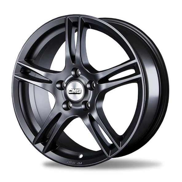 CMS-352-12 7.0x16" -5x108 ET45 57.1 Complete Matt Black Jant (4 Adet) ürün görseli