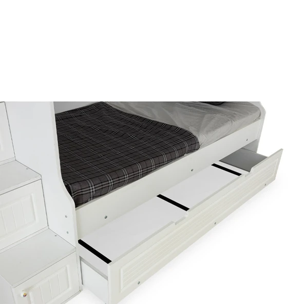 EVİMŞAH 90 190 3 LÜ YAVRU YATAKLI BEYAZ / BEYAZ MEMBRAN RANZA - 3