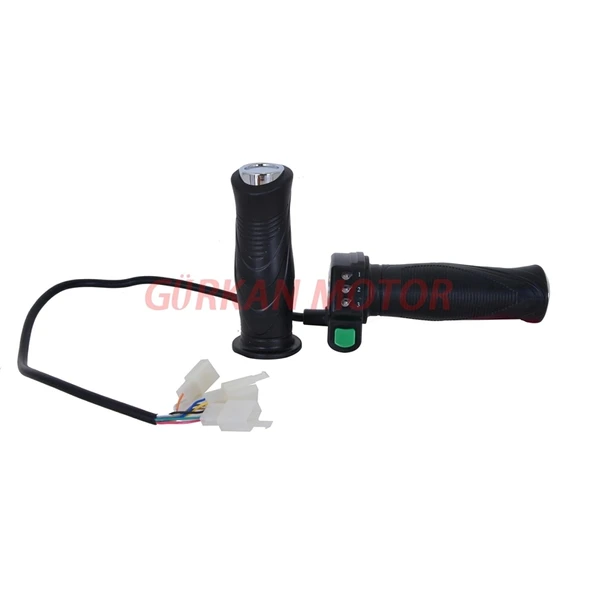 GAZ KOLU [TAKIM]  IŞIKLI  E-BIKE 3 KADEME 8 KABLO ürün görseli