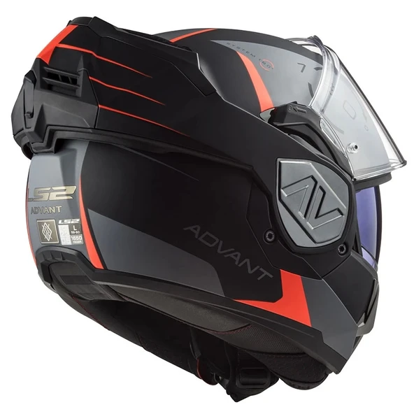 LS2 ADVANT CODEX KASK MAT SİYAH - TITANIUM - 4