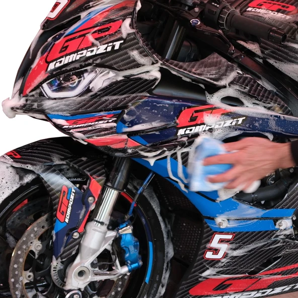 GP KOMPOZİT 11 PARÇA MOTOSİKLET BAKIM VE TEMİZLİK SETİ - Resim 2