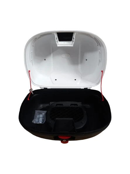 MOTOSİKLET ARKA ÇANTA MAXEM SL45 FULL BEYAZ 45 LT - Resim 5