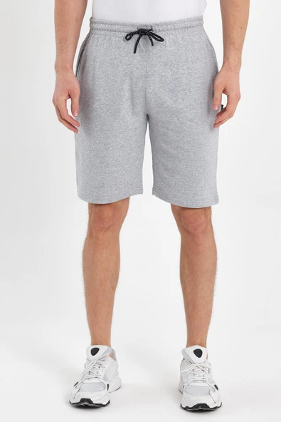 Regular Fit Yanları Cepli Rahat Kesim 2'Li Erkek Şort - Resim 8