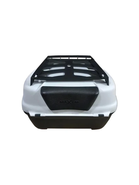 MOTOSİKLET ARKA ÇANTA MAXEM SL45 FULL BEYAZ 45 LT - Resim 4