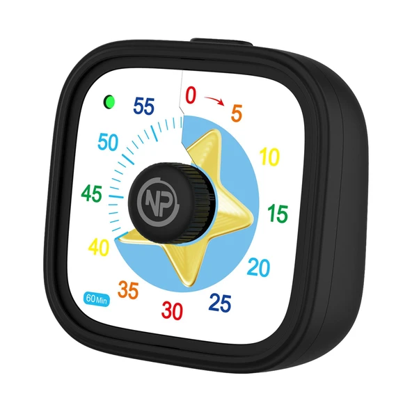 NPO NPT31ST Mutfak,Ders,Yemek için 60dk Analog Alarm Zamanlayıcı,Pomodoro Öğrenci Motivasyon Saati - 1