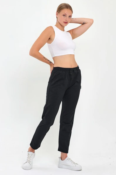 Kadın Klasik Cepli Eşofman Altı - Resim 11