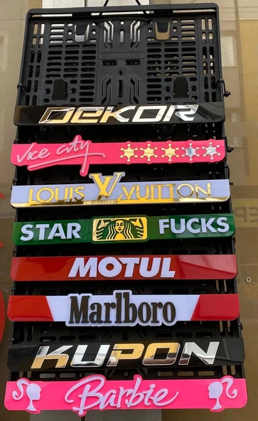 MOTOSİKLET PLAKALIK PLASTİK YAZILI ürün görseli