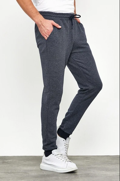 Erkek İçi Polarlı Slim Fit Paça Lastikli  Jogger Eşofman Altı MTLCO52 - 9