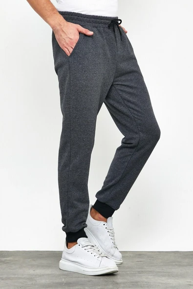 Erkek İçi Polarlı Slim Fit Paça Lastikli  Jogger Eşofman Altı MTLCO52 - 3