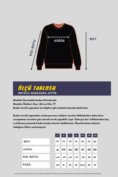 Erkek Siyah Çift Bisiklet Yaka Standart Rahat Kesim Sweatshirt MTLCE68-SİYAH - Resim 7