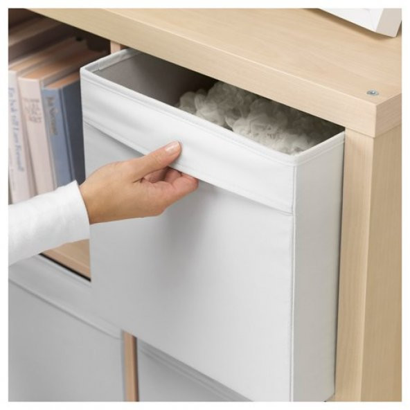 Kare Kutu Beyaz Düzenleyici Kutu IKEA Ev Düzeni Düzenleme Saklama Kutusu Beyaz  33x38x33 cm - 3