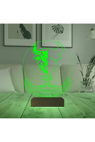 Kirppi 3d Lamba Crypto Shiba Treat Coin Kripto Finans Masa Gece Lambası - 7