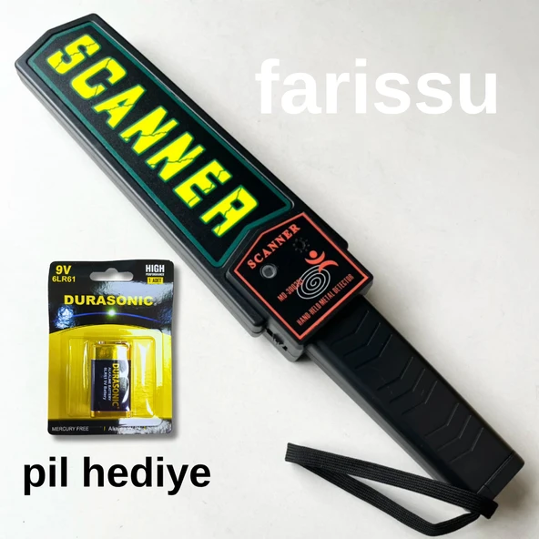 Taşınabilir El Tipi Metal Dedektör | Güvenlik Kontrol Cihazı (Pil Hediyeli) - 2