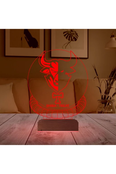 Kirppi 3d Lamba Crypto Shiba Treat Coin Kripto Finans Masa Gece Lambası - 4