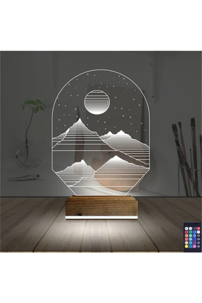 Kirppi 3d Lamba Uzay Gezegen Yıldız Masa Gece Lambası - 2