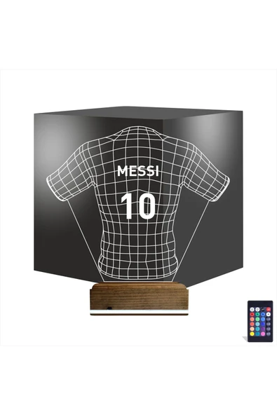 Kirppi 3d Lamba Futbol Forma Taraftar Kişiye Özel Masa Gece Lambası - 1