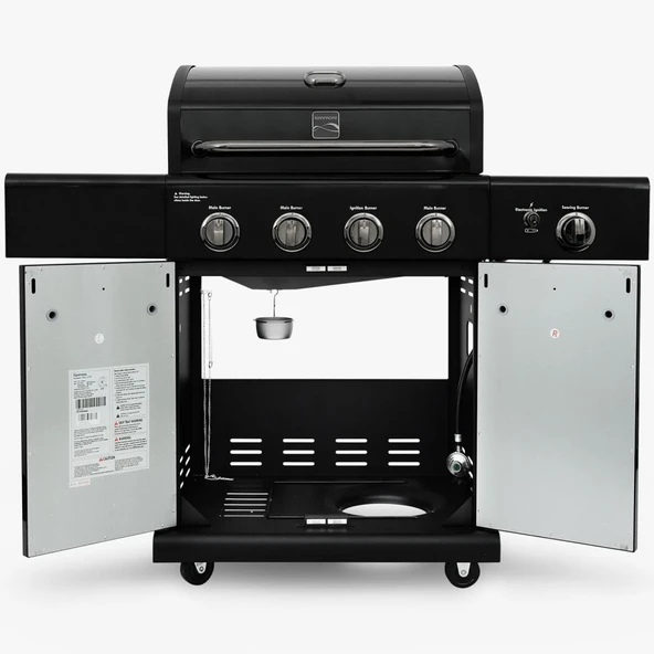 Kenmore PG-40409S0LB-1 Gazlı 4 Ocaklı Barbekü - Siyah - 3