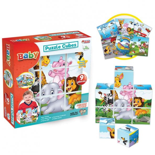 Resimli Küpler 9 Parça Bebek Aktivite Oyun Seti