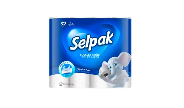 Selpak Tuvalet Kağıdı 3 Katlı 32'li Rulo ürün görseli
