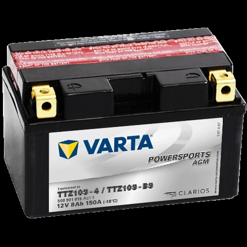 VARTA 12-9 YATIK  TTZ10S-BS 12V8Ah 150A AKÜ ürün görseli 1