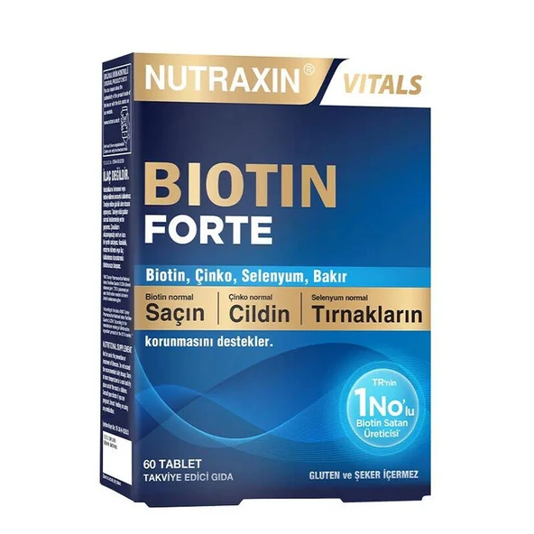 Nutraxin Biotin Forte Tablet 60 Tablet ürün görseli