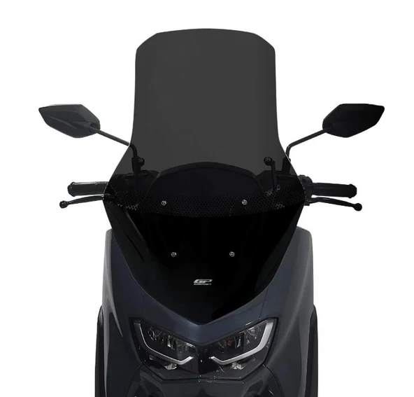 GP KOMPOZİT YAMAHA NMAX 125 / 155 2021-2024 UYUMLU AYAKLI TUR CAMI FÜME 72 CM - 3