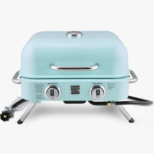 Kenmore KT-R40003-TQ Gazlı 2 Ocaklı Masa Üstü Barbekü - Turkuaz - 2