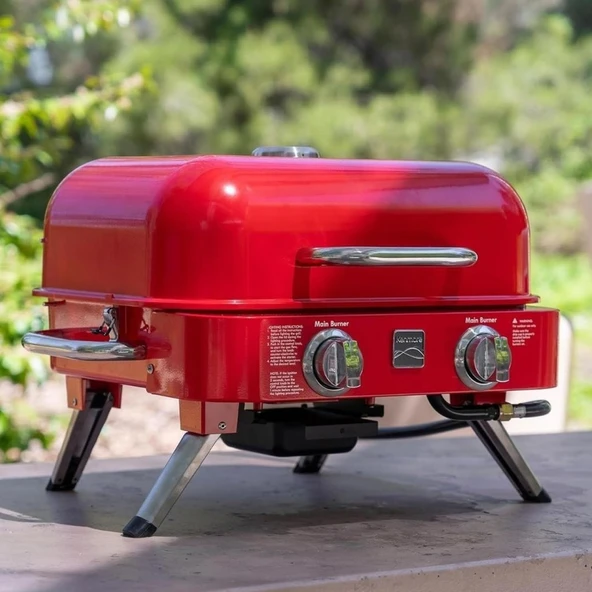 Kenmore KT-R40003-RD Gazlı 2 Ocaklı Masa Üstü Barbekü - Kırmızı - 8