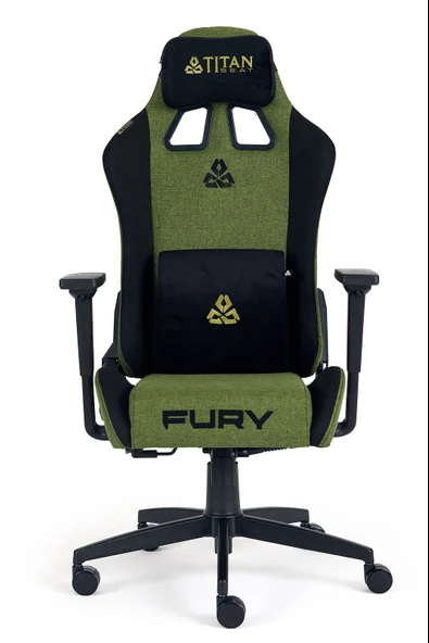 Titanseat Fury Green Kumaş Oyuncu Koltuğu