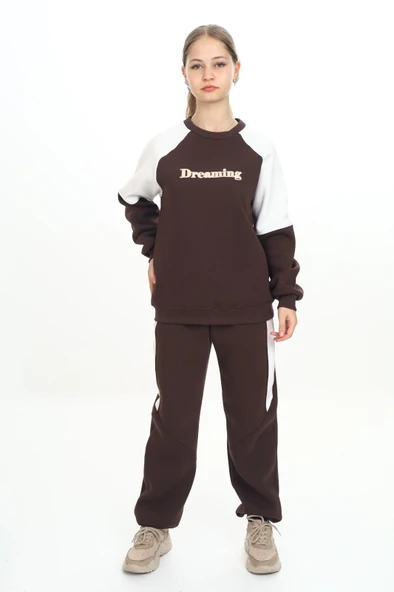 Toontoy Kız Çocuk Nakışlı Eşofman Takım - 7