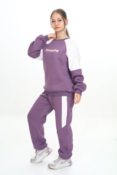 Toontoy Kız Çocuk Nakışlı Eşofman Takım - 2