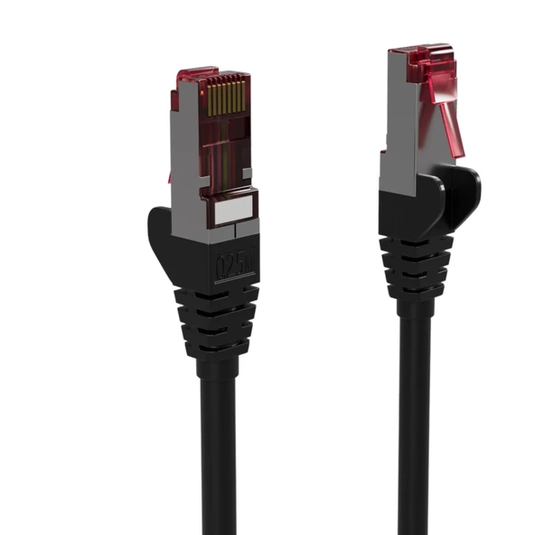 IRENIS CAT6A S/FTP Ethernet Data Center Kablosu, 1 Metre Siyah - Resim 3