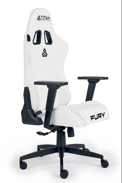 Titanseat Fury Leather White Oyuncu Koltuğu - 3