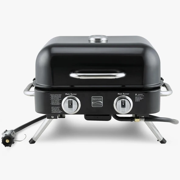 Kenmore KT-R40003-BK Gazlı 2 Ocaklı Masa Üstü Barbekü - Siyah - 2