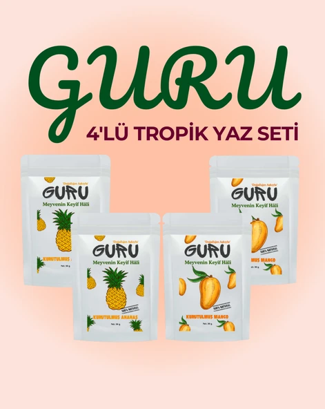 Guru 4'lü Tropik Yaz Seti Meyve Kurusu - 1
