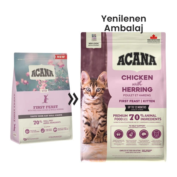 Acana First Feast Kitten Tavuklu ve Balıklı Yavru Kedi Maması 1.8 Kg - 1