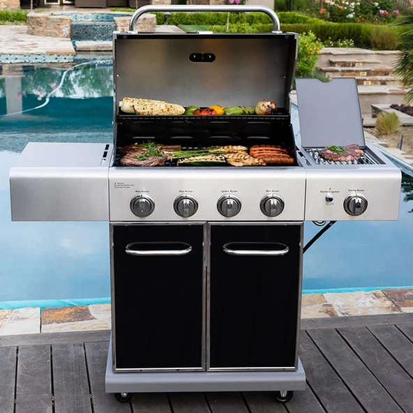 Kenmore PG-40409S0LB Gazlı 4 Ocaklı Barbekü - İnox - 7