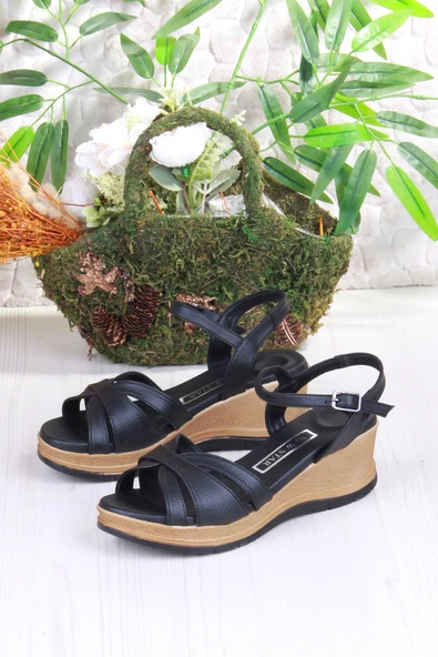 Fort 02 Ceyn Anatomik Rahat Hafif Dolgu Topuk Kadın Sandalet - Resim 5