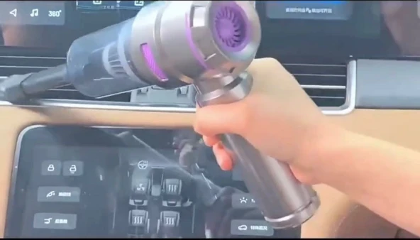 16000pa Güçlü Portatif Vakumlu Kablosuz Üflemeli Mini Araç Süpürgesi - 8