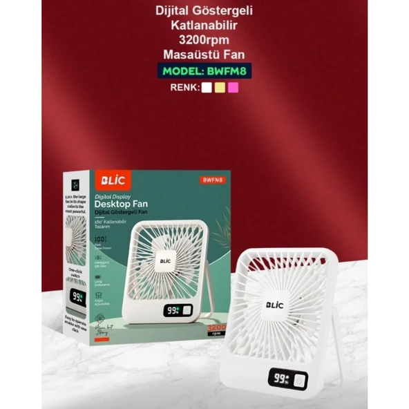 Blic Bwfn8 Masaüstü Fan - 2
