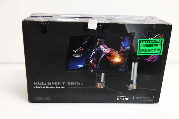 Asus ROG SWIFT PG259QN 24.5 1ms 360Hz FHD IPS G-Sync Uyumlu Gaming Monitor-OUTLET-YENILENMIS -2 yıl Garanti - 2