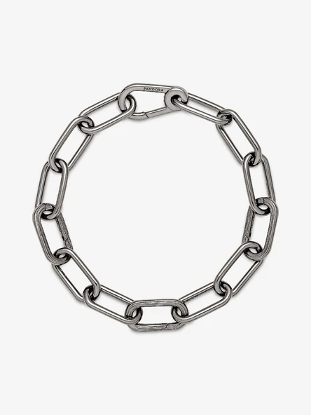 Pandora ME Orta Boy Halka Bileklik Rutenyum kaplama 549588C00-20 - Resim 2