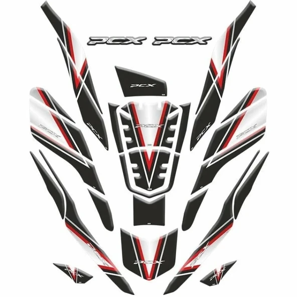 HONDA PCX 2021-2023 UYUMLU TANK PAD SET ürün görseli 1