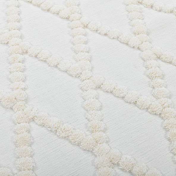 Madu Yumuşak Yuvarlak Krem Halı – Çocuk Odası, Oturma Odası, Mutfak ve Antre Halısı - 3