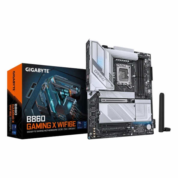 Gigabyte B860 Gaming X WiFi6E DDR5 (9066MHz)OC M.2 HDMI/DP/USB-C PCIe 5.0 1851P ATX Anakart ürün görseli 1