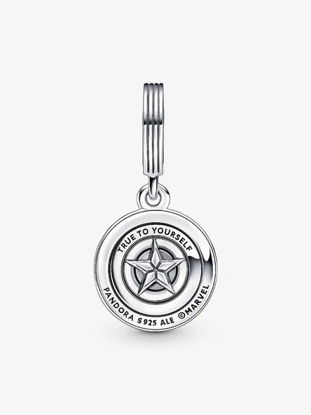 Pandora Marvel The Avengers Captain America Shield Sallantılı Charm - Resim 3
